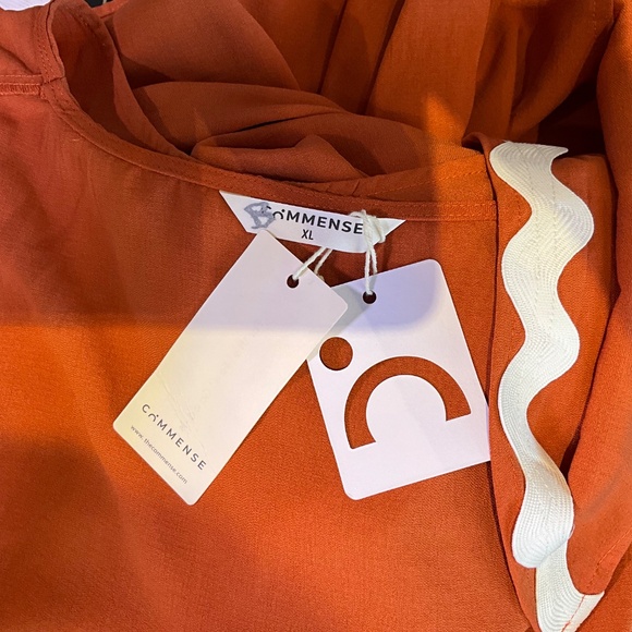 NWT Coastal Vacation Maxi Dress Coverup Resortwear Pool Beach XL Burnt Orange - Picture 7 of 12